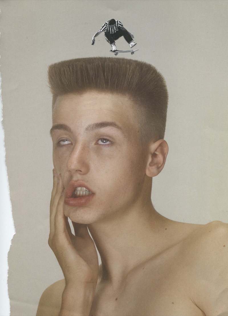 Collage — portrait with skateboarder